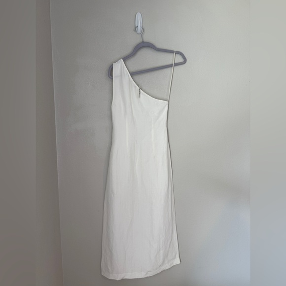 Madewell Women's One-Shoulder Midi Dress Lighthouse 0 - Picture 4 of 11